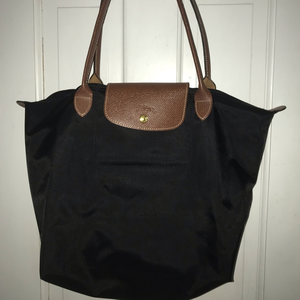 Black long champ large bag